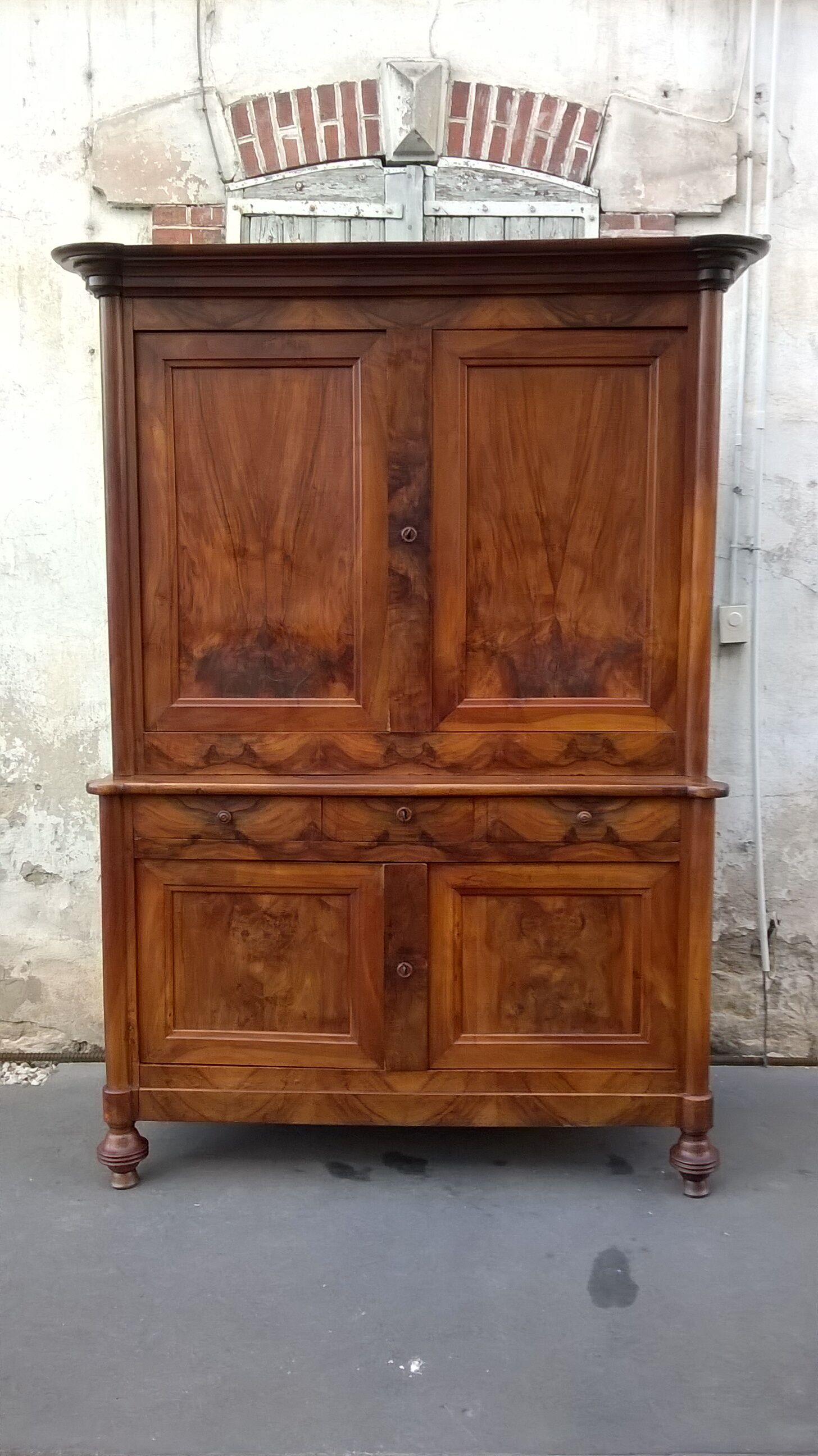 Old buffet two period walnut Empire bodies