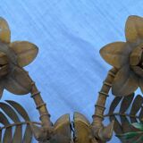 Pair of metal wall lights from the 60s/70s