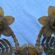 Pair of metal wall lights from the 60s/70s