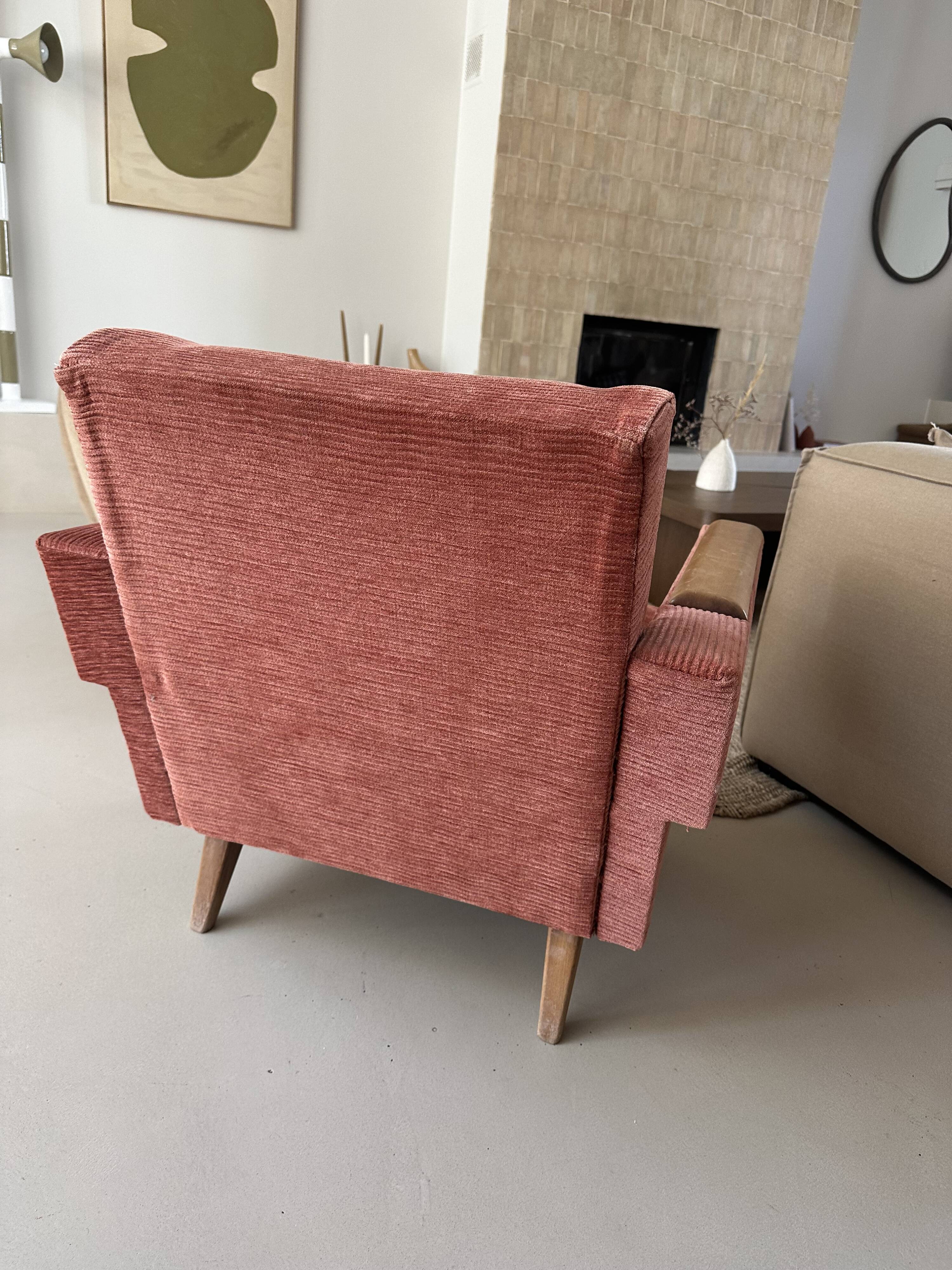 50s-60s velvet armchair