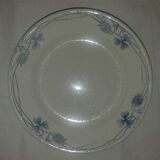 Plate to pedestal set vintage blue clover