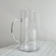 Engraved glass pitcher, wheat ears decoration