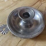 Aluminum poucier candle holder