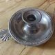 Aluminum poucier candle holder