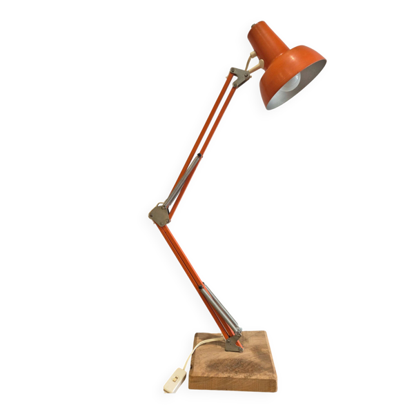 Lampe d'architecte vintage métallique articulée