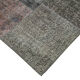 Handwoven Turkish Contemporary 171 cm x 240 cm Grey Patchwork Carpet