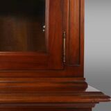 English Wooden Bookcase Cabinet, 1950s