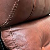 Pair of leather lounge chairs