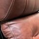 Pair of leather lounge chairs