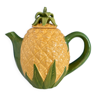 Théière barbotine ananas