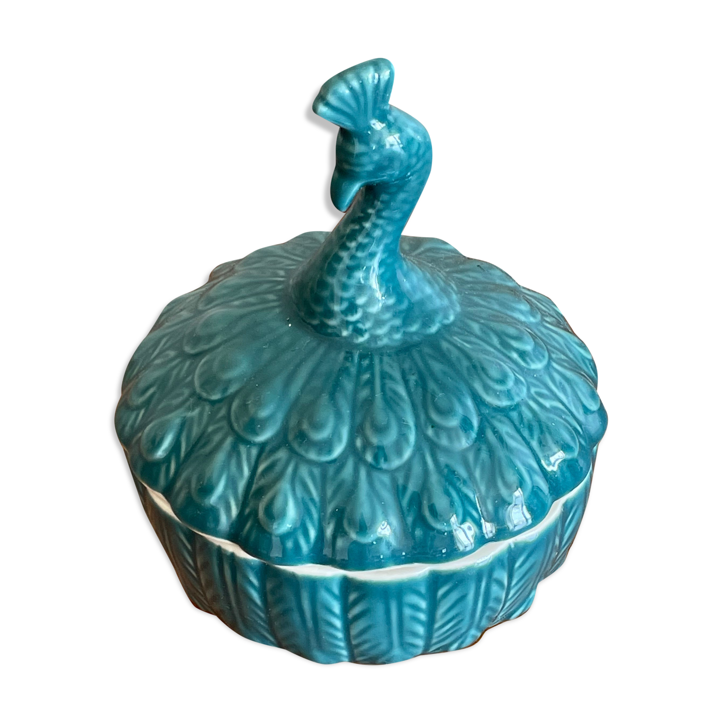Peacock-shaped jewelry box