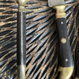 4 antique table knives - Pouzet Bigay - Thiers late nineteenth