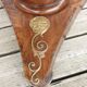 Pedestal table above marble