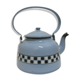 Vintage enameled metal kettle