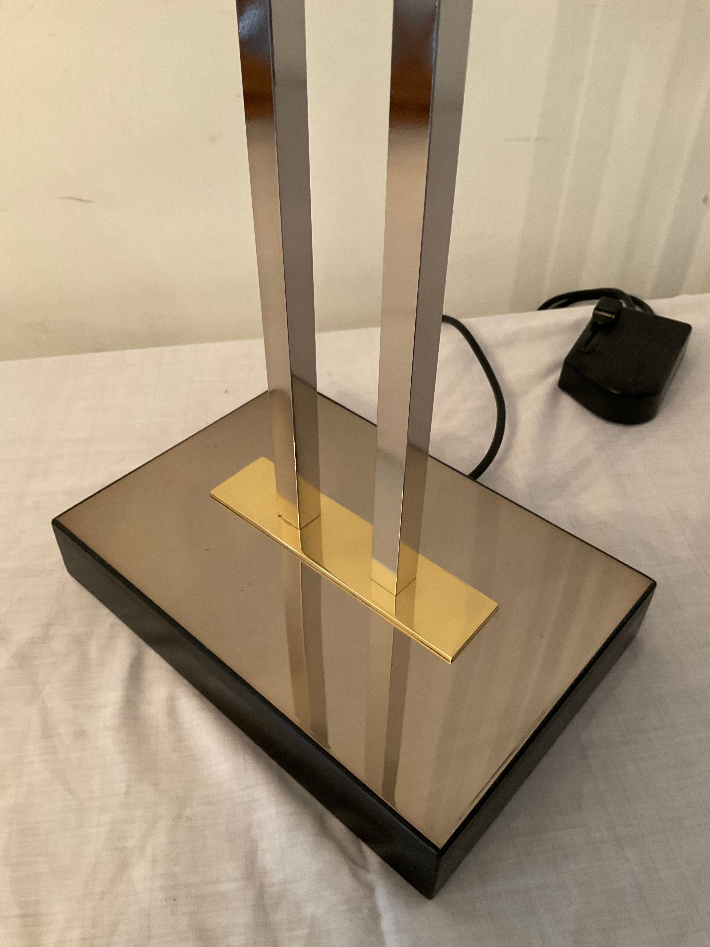 Deknudt brass floor lamp from the 70s