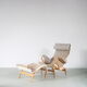 1960s “Pernilla” Chair + ottoman by Bruno Mathsson for DUX, Sweden