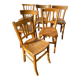 Set of 6 light bistro chairs