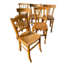 Set de 6 chaises bistrot claires