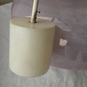 Suspension en verre violet