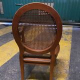 Fauteuil enfant en cannage style Louis 16