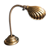 Golden vintage shell lamp
