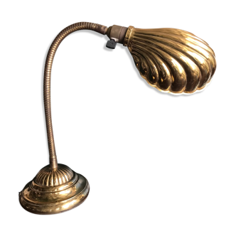 Golden vintage shell lamp