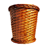 Cache pot en osier tressé