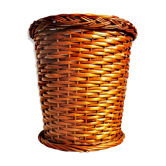 Cache pot en osier tressé