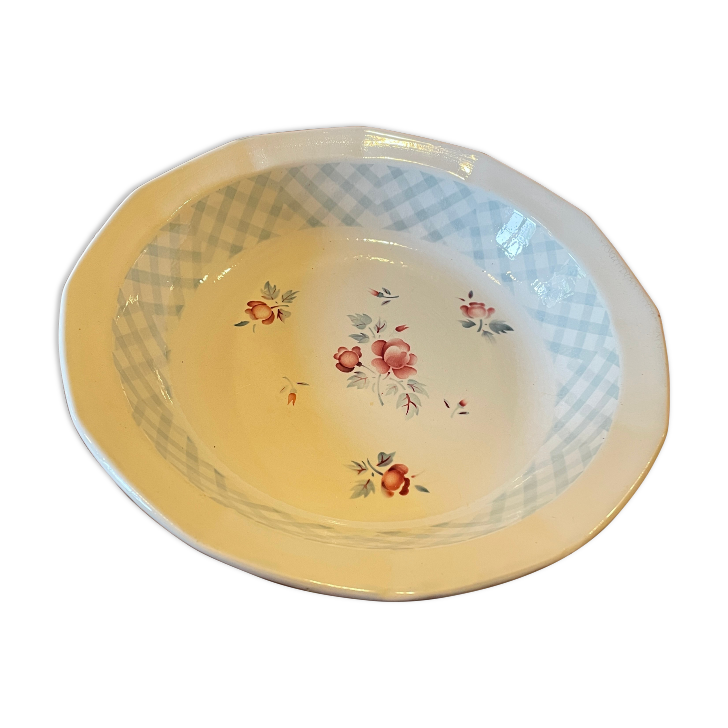 Old hollow dish Bastia by Digoin & Sarreguemines