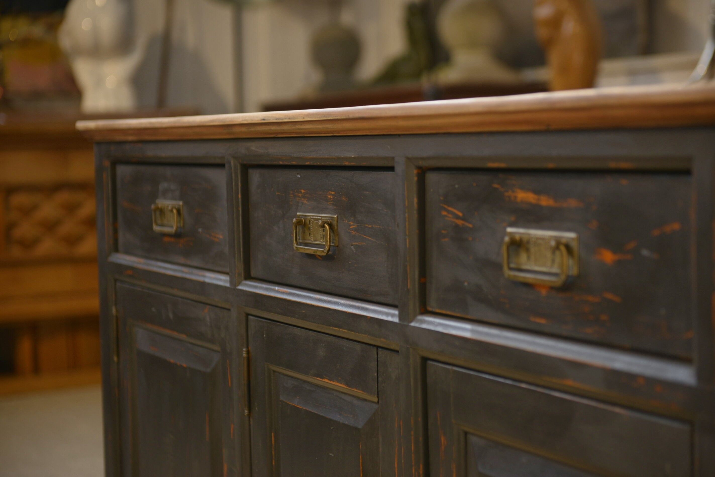 Slate-coloured sideboard 1960s