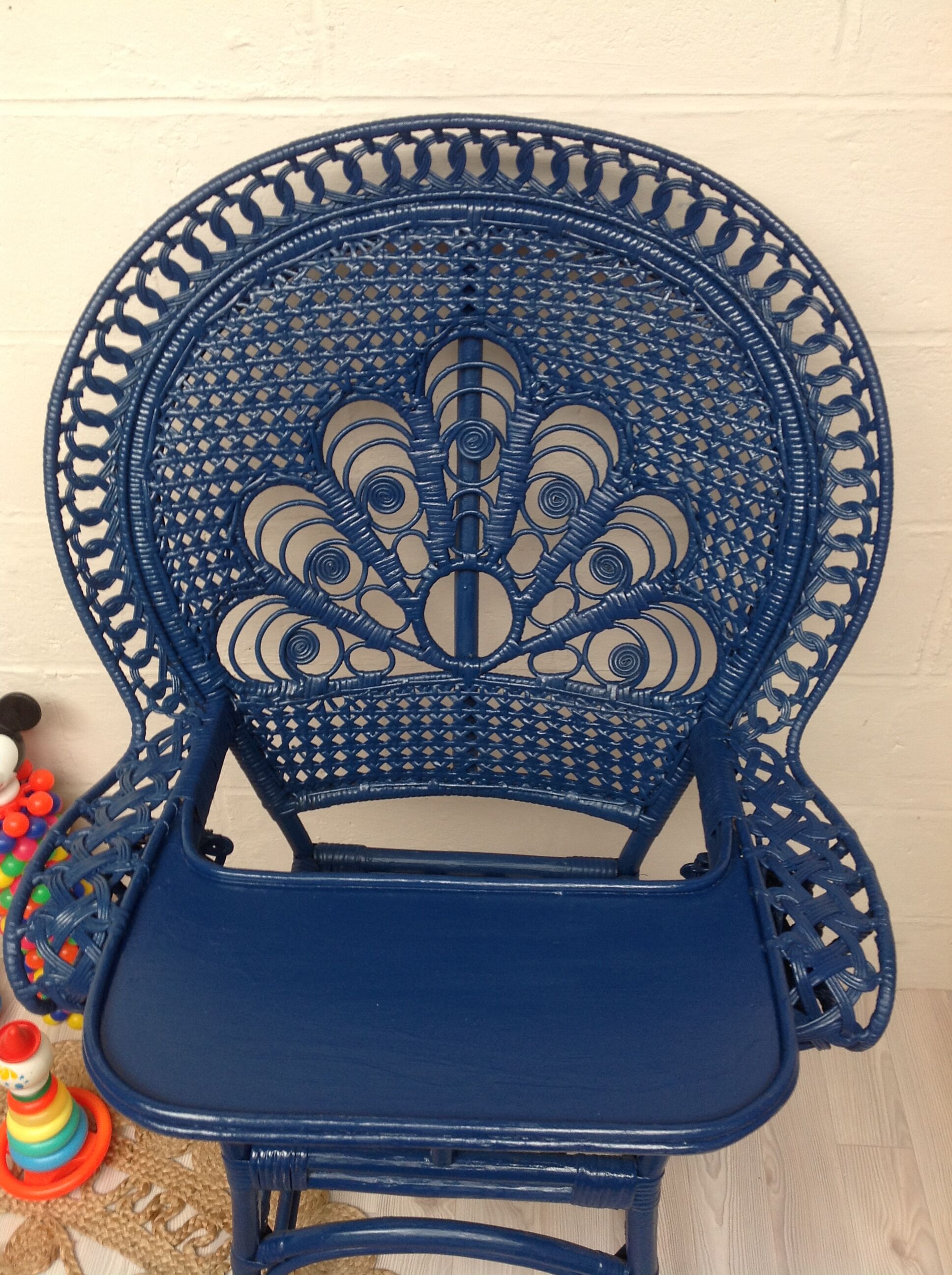 High chair rattan Emmanuelle