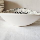 Vintage french 1960s stalins toledo - toledo dessert bowls black olive leaf