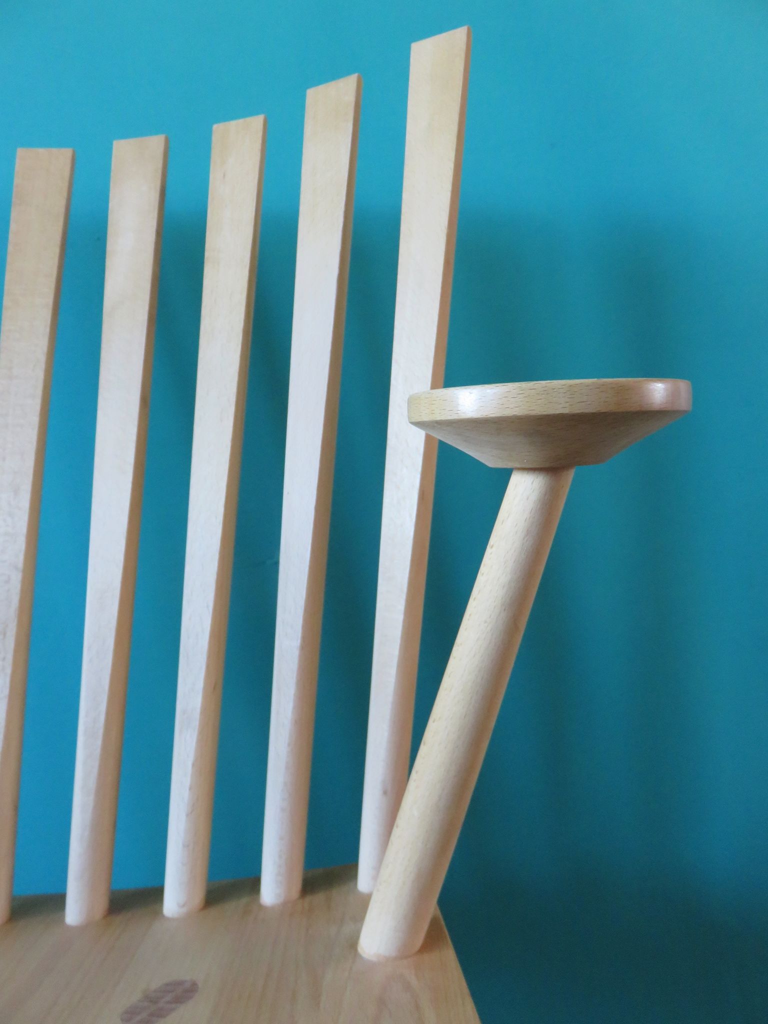 Pair of maple "Mikado" armchairs by J.Foersom and P.Hjort Lorenzen