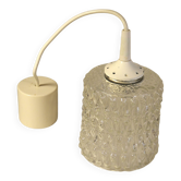 70s glass pendant light