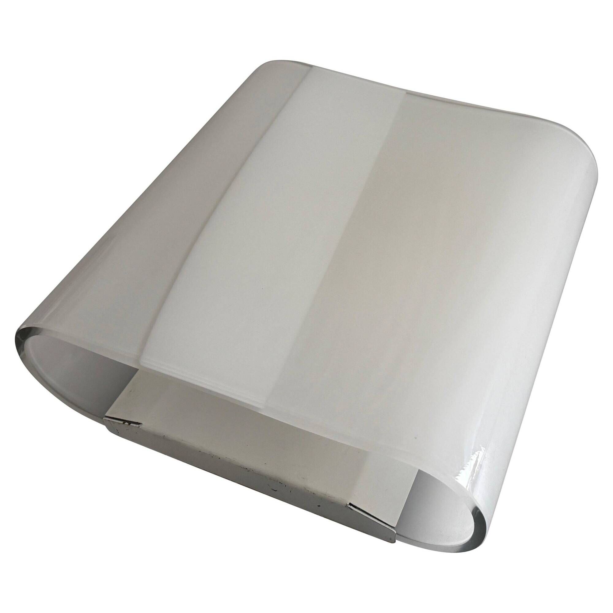 Simple wall lamp in heavy Murano glass from the mid-century, 1960, Italy.