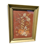 Vintage frame of dried flowers