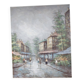 Tableau huile sur toile Paris