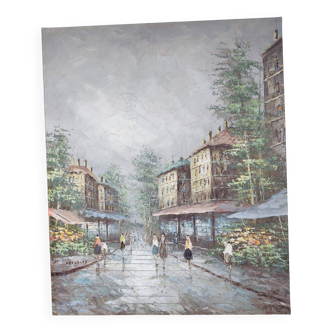 Oil painting on canvas Paris