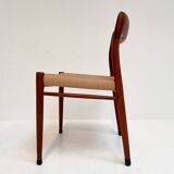Refurbished set of 4 Model 75 chairs by Niels Møller, 1960s
