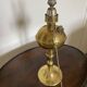 Lampe à pétrole en cuivre électrifiée