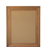 Vertical mirror, bevelled glass and carved wooden frame, 68x88cm