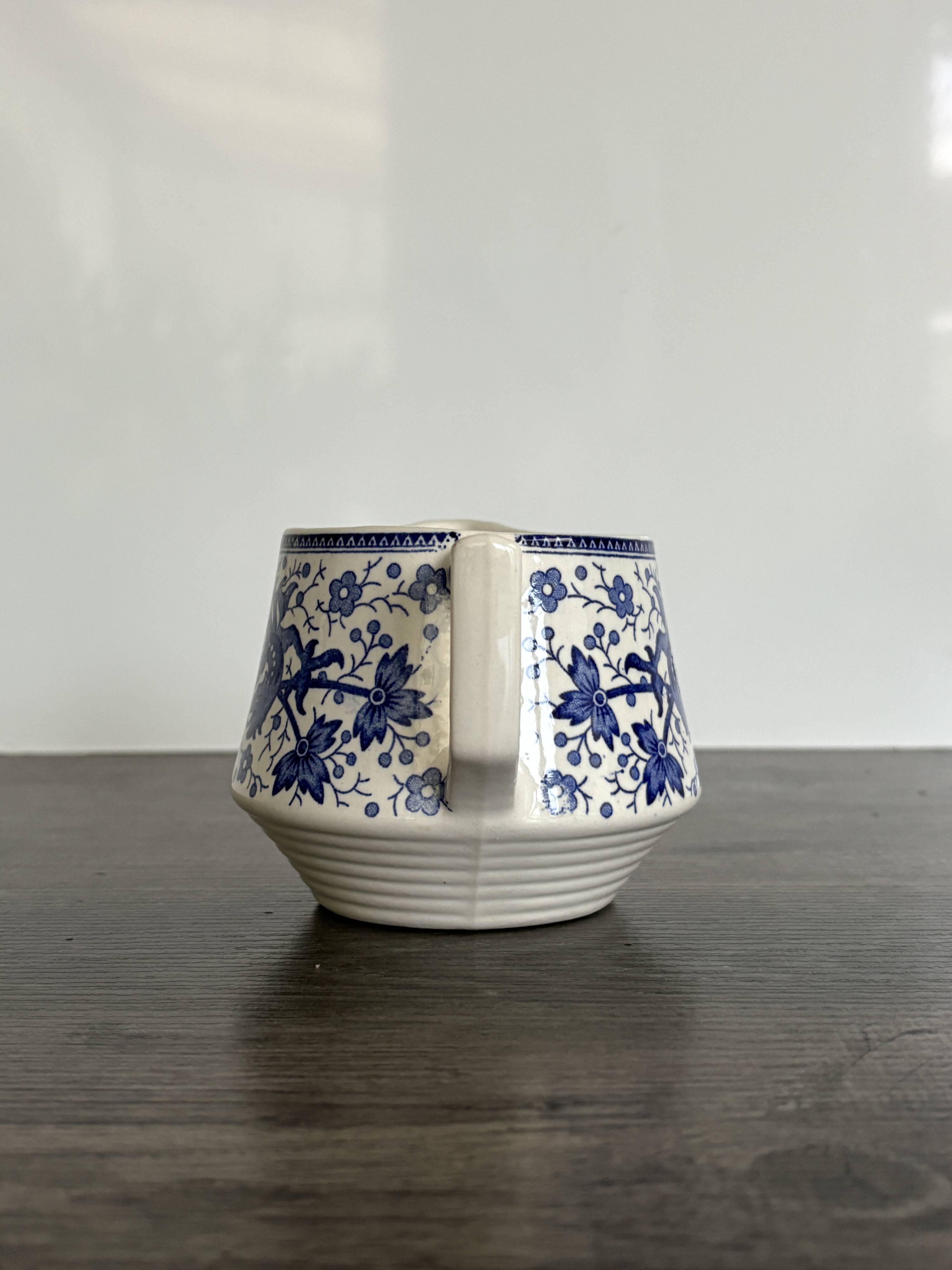 Antique milk jug Boch La Louvière Dragon model