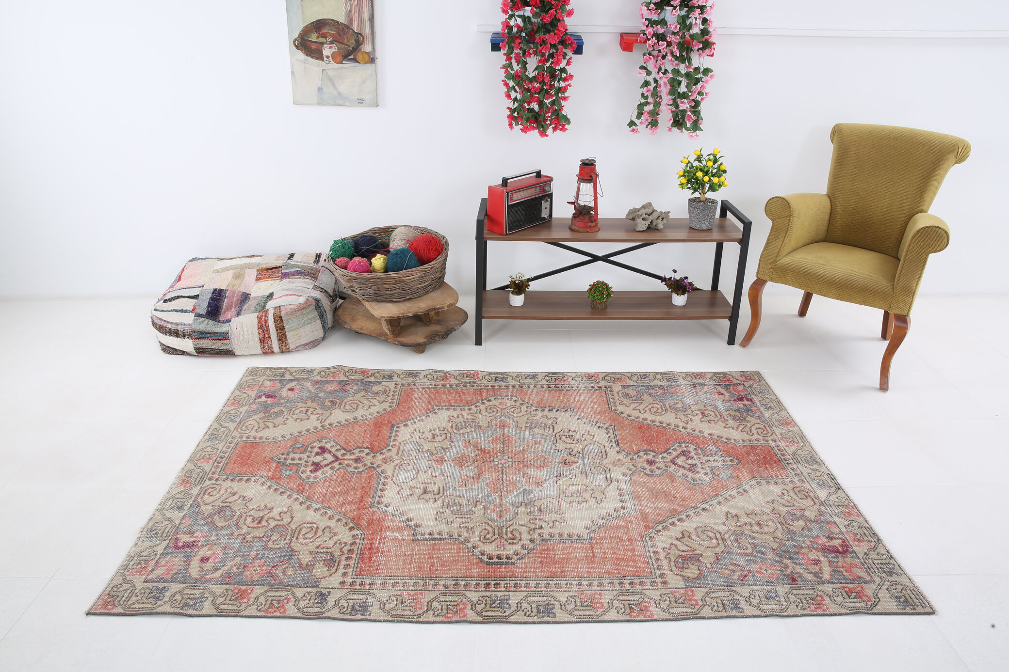 4x7 Scandinavian Vintage Rug