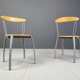 Vintage postmodern italian dining chairs, 1990s
