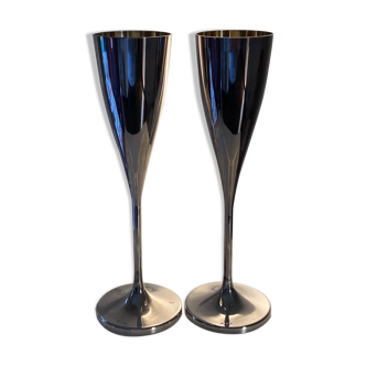 Silver champagne flute