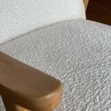 Vintage 70s boucle armchair