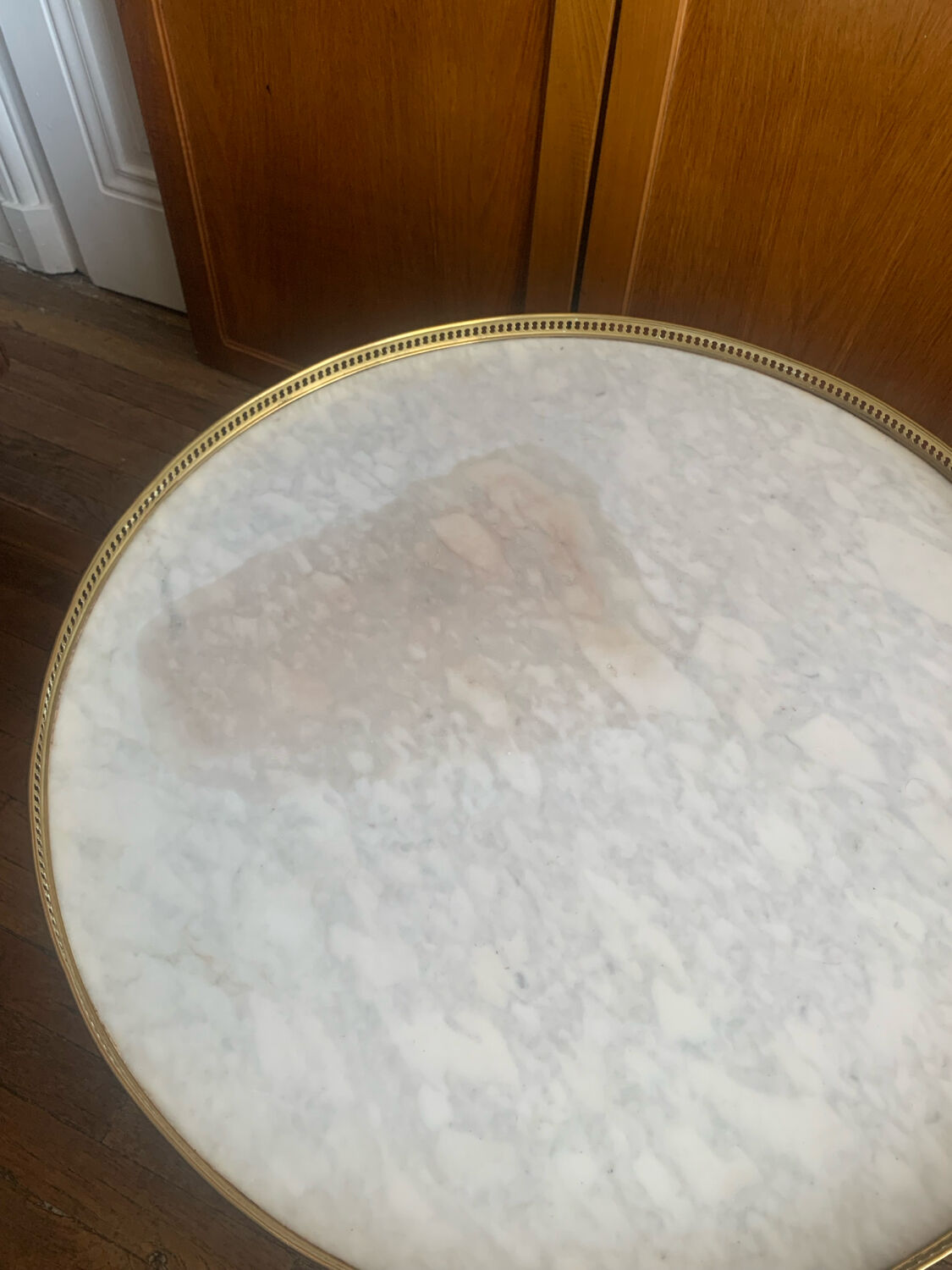 Bouillotte table in Louis XVI style