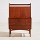 Restored teak bureau desk
