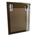 Miroir vintage avec appliques.