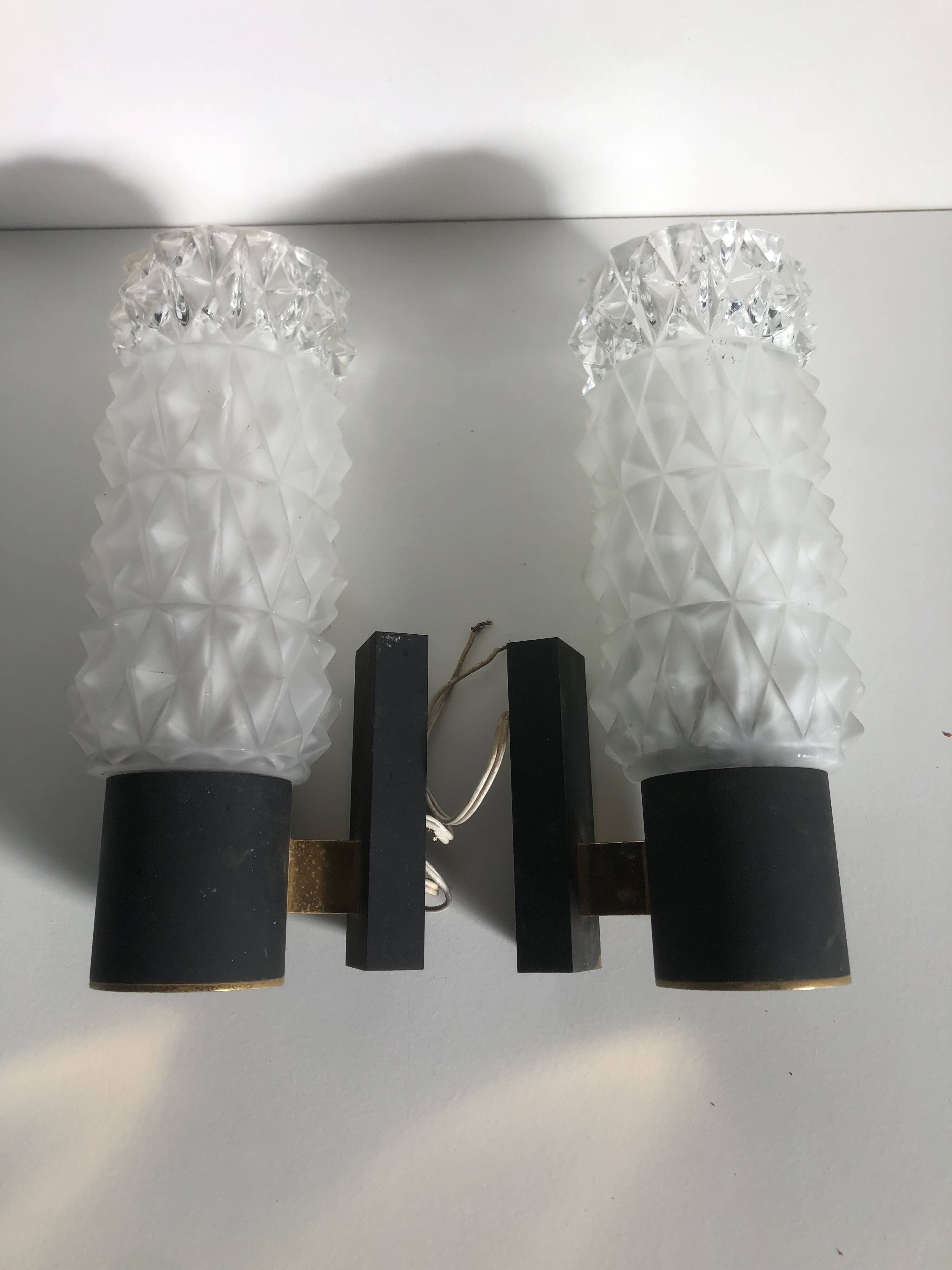 Pair of vintage wall lights